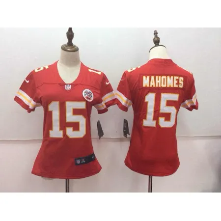 Women's  Kansas City Chiefs #15 Patrick Mahomes Red Vapor Untouchable Player Limited Stitched NFL Jersey