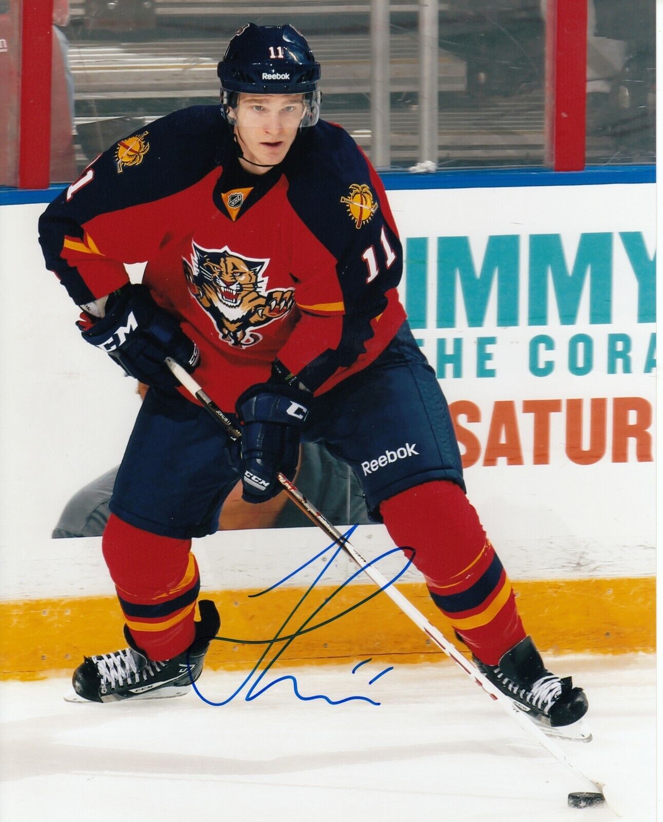 Jonathan Huberdeau #0 8x10 Signed Photo Poster painting w/ COA Florida Panthers