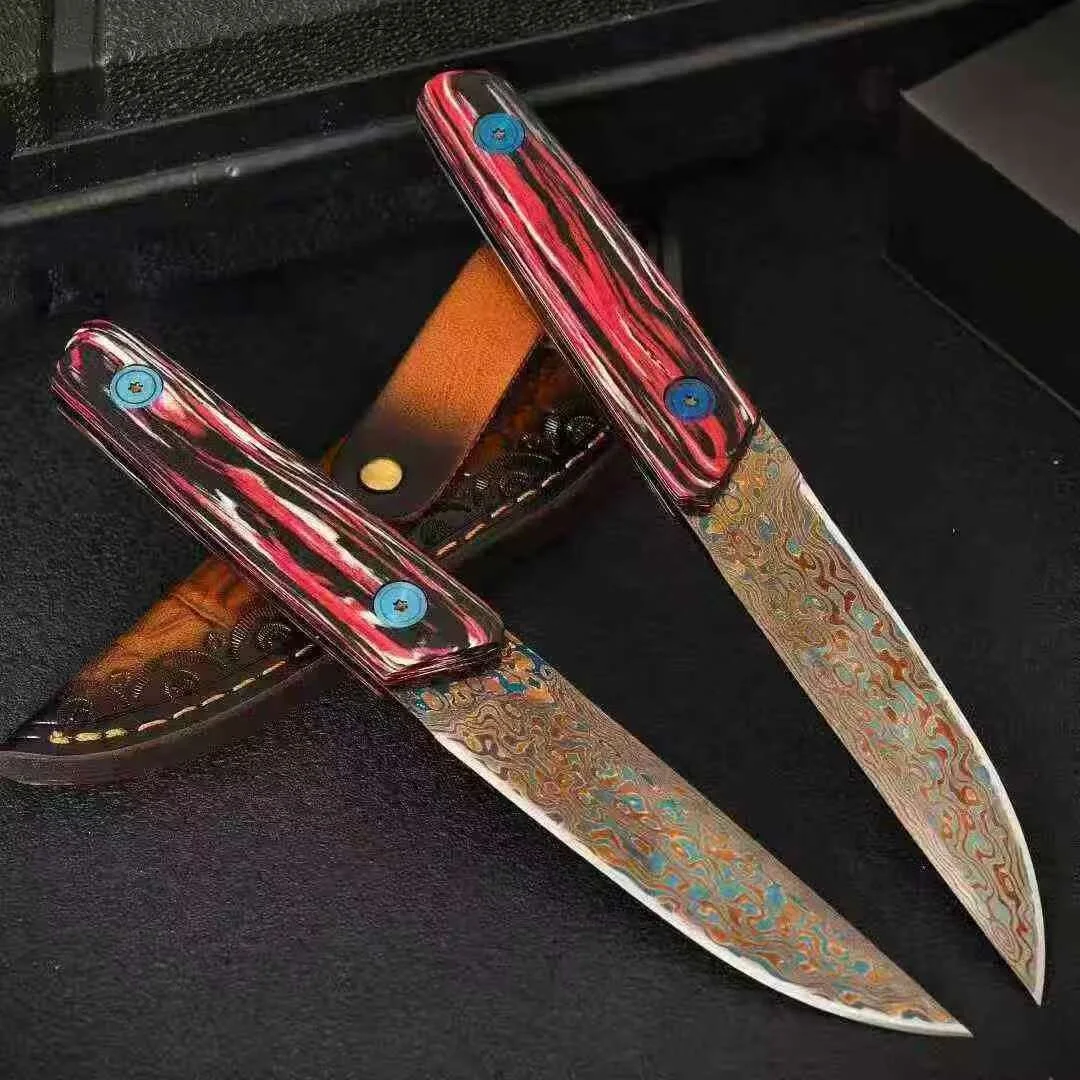 Vacuum-compressed military-grade G10 copper-clad blued multi-functional knife