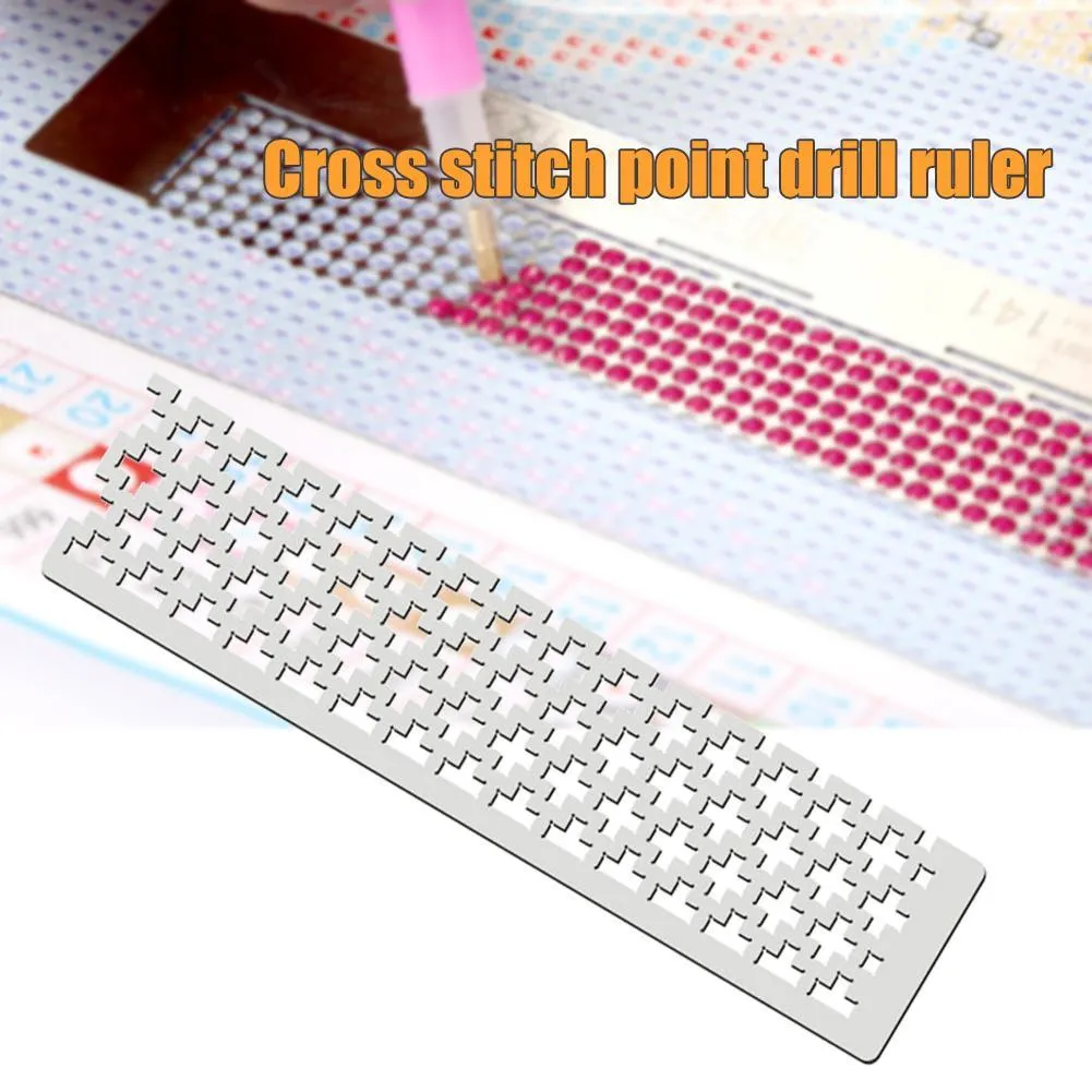 125 5D Drawing Ruler Practical Metal Square Drill for Art Crafts (A 30mm)