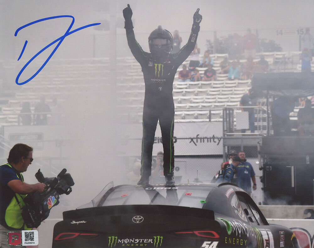 Monster Energy NASCAR Race Car Driver 54 ~ Ty Gibbs ~ Signed 8x10 Photo Poster painting (PA COA)