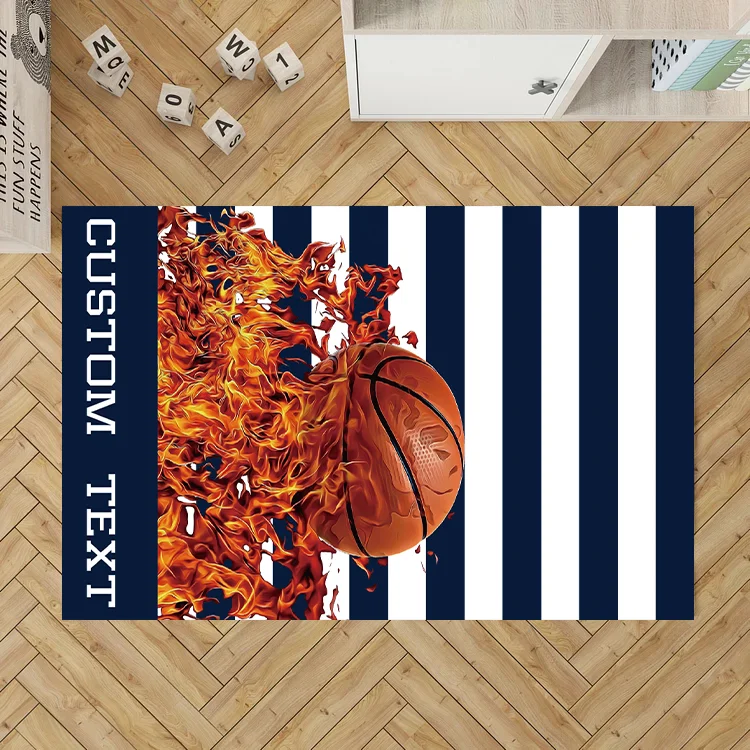 Personalized Kids Basketball Rug|R136