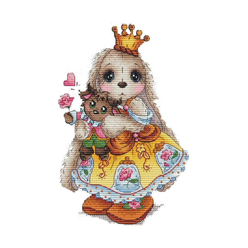 

Bunny - 11CT Stamped Cross Stitch - 40*40CM, 501 Original