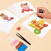 12pcs Drink 5D DIY Square Drill Diamond Painting Kits for Adults Beginners Home Decor Diamonds Paintings Gem Art 5.91x7.09in