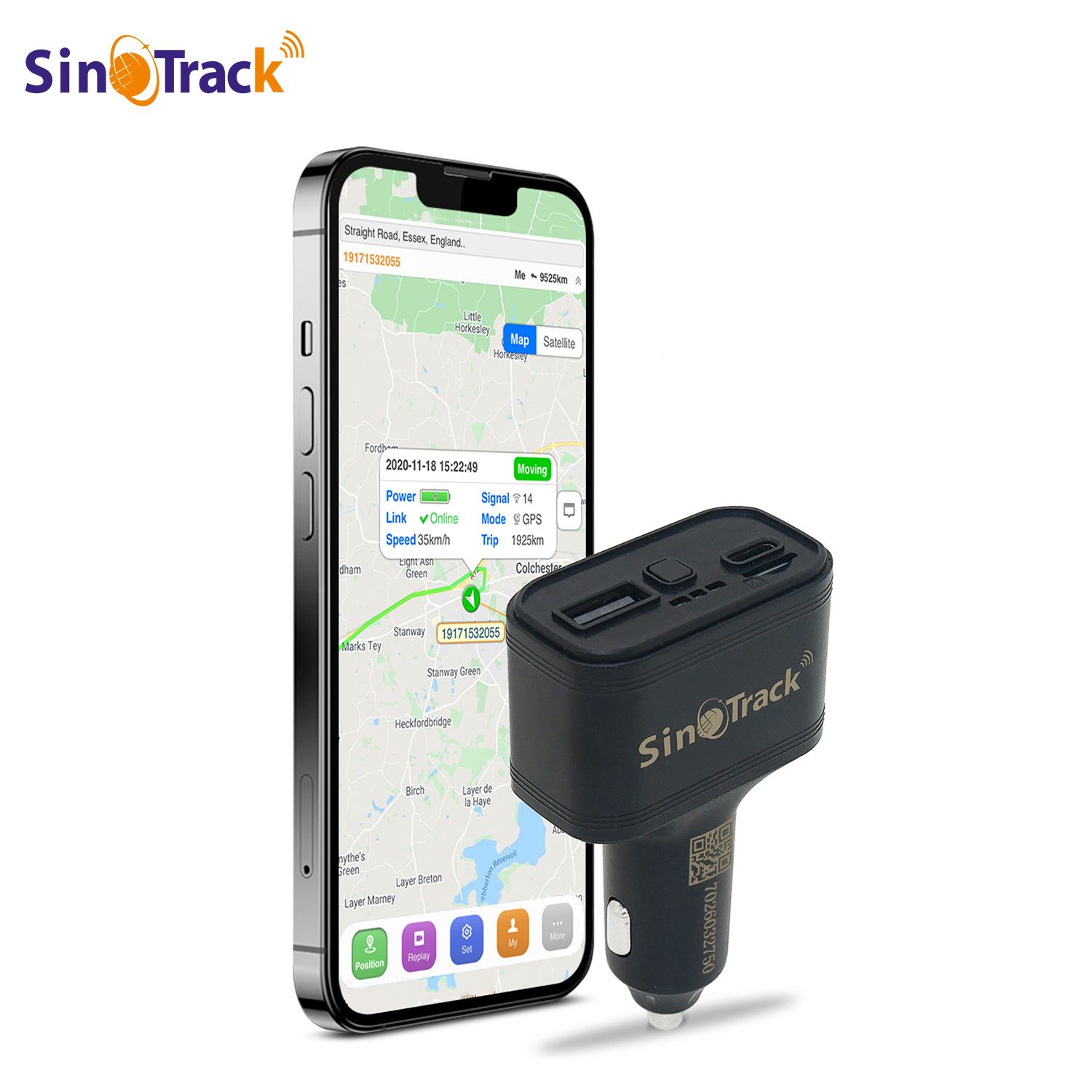 SinoTrack NEW 4G Car Cigarette Lighter GPS Tracker ST-909L Car Phone Charger with Free Online Tracking APP