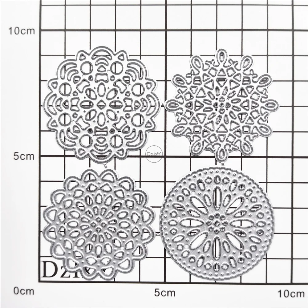 Nigikala Pattern Round Metal Cutting Dies for Card Making Paper Embossing Die Cuts Sets Album Crafts 2023 New Templates Stencils