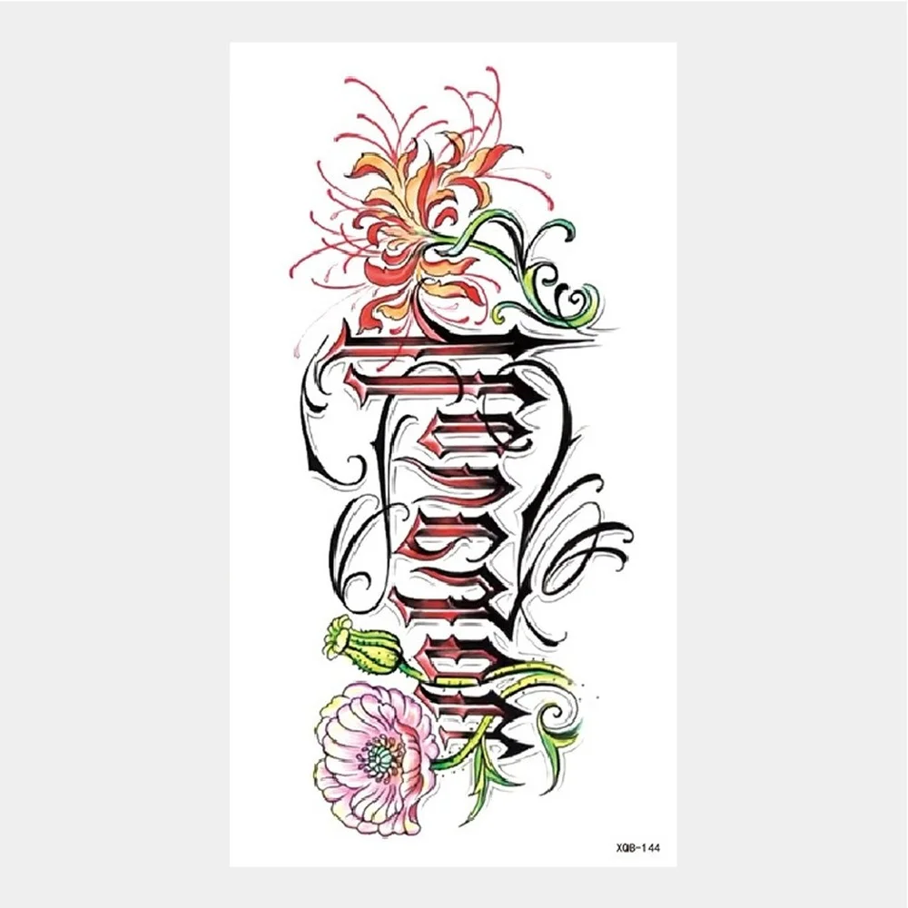 Sdrawing Tattoo Stickers Animal Tatoo Sticker Flying Dragon Wolf Head Tiger Dream Catcher Fake Tatto Body Art Makeup Stickers