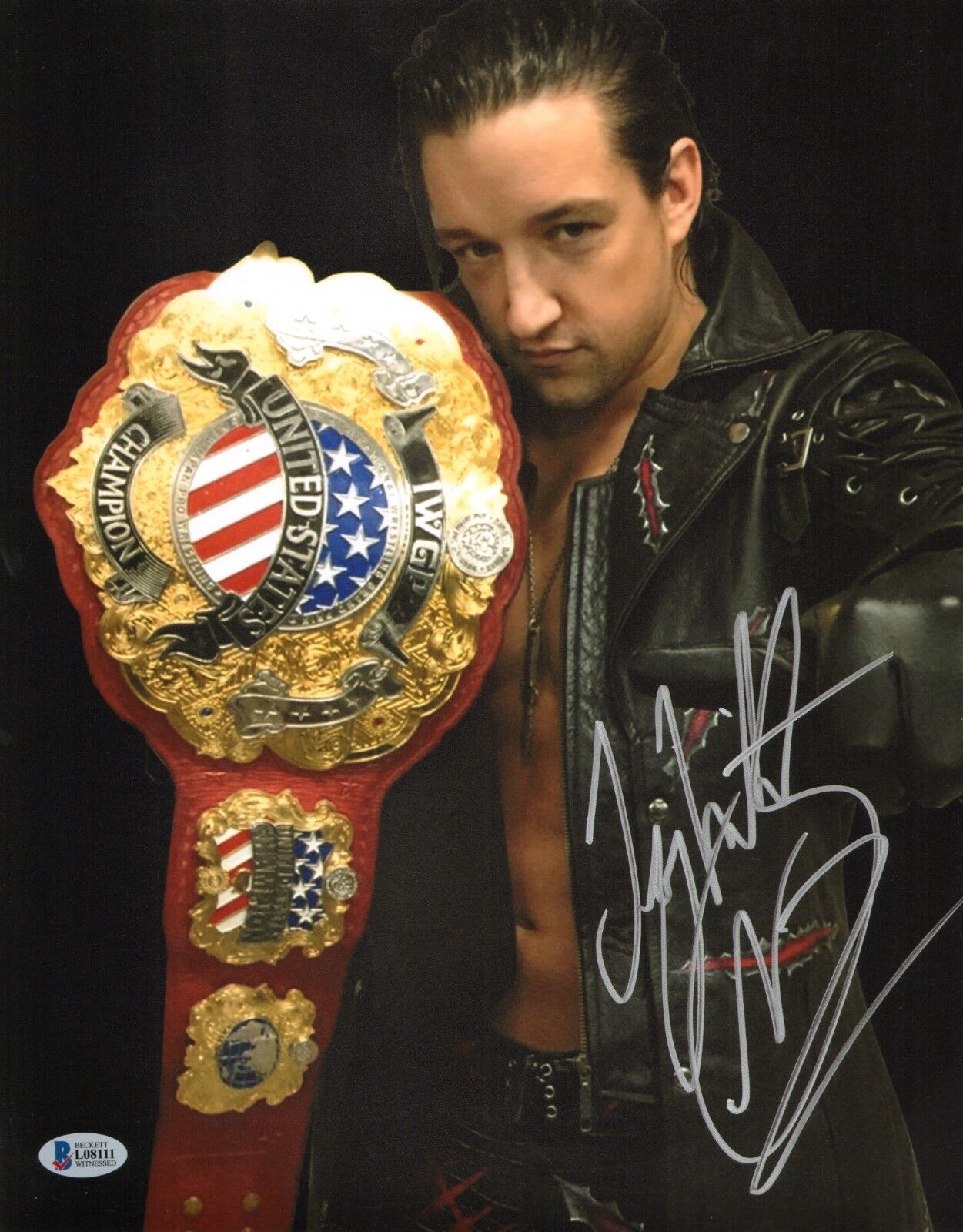 Jay White Signed 11x14 Photo Poster painting BAS COA New Japan Pro Wrestling Picture Autograph 5