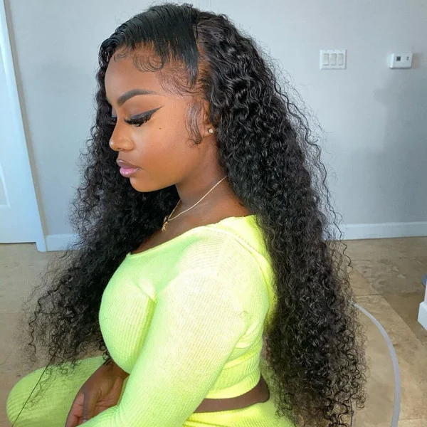 Curly Full Lace Wigs Real Hair Wigs