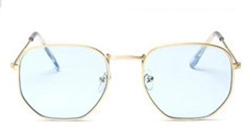 Fashion Solid Color Resin Polygon Full Frame Women’s Sunglasses