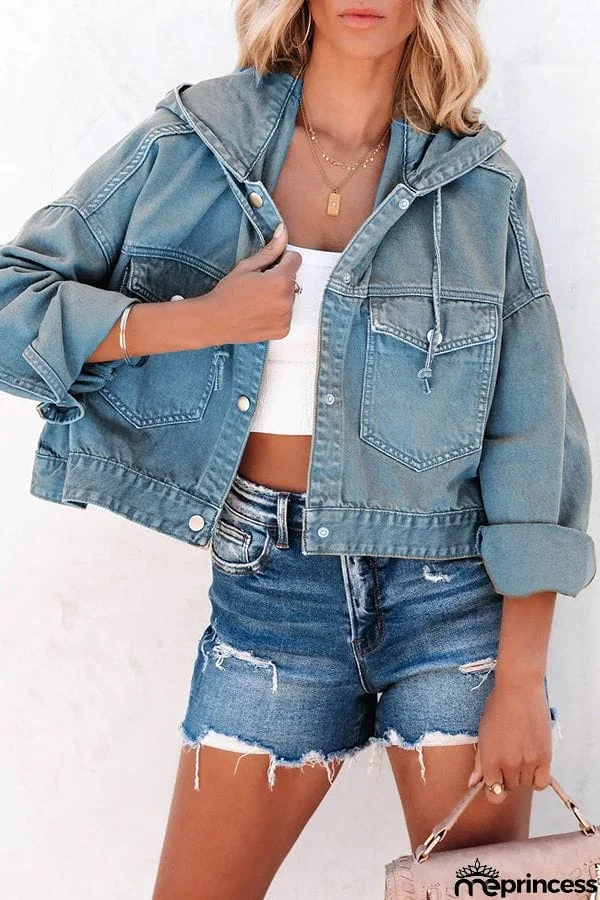 Short But Sweet Crop Hooded Jacket