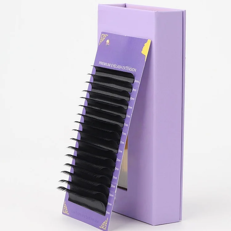 Classic Individual Lash Extensions 0.10 / 0.12 / 0.15 / 0.18 / 0.20 mm &ndash; Full Stock, Mixed Lengths 6&ndash;12mm