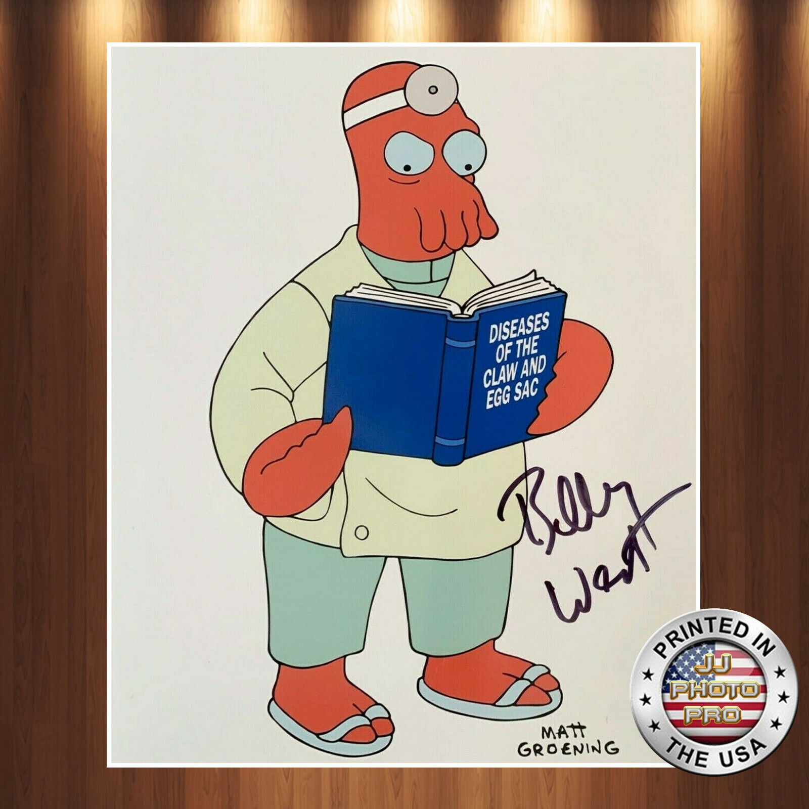 Billy West Autographed Signed 8x10 Photo Poster painting (Futurama) REPRINT