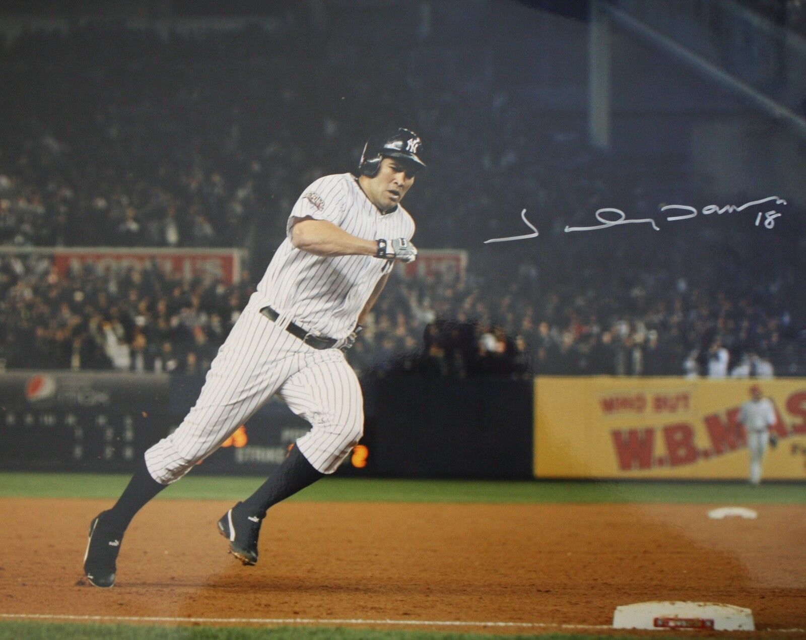 Autographed 16x20 Johnny Damon New York Yankees Photo Poster painting - w/ COA