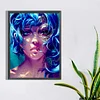 Diamond Painting -DIY Round Dril Blue-haired in the Water