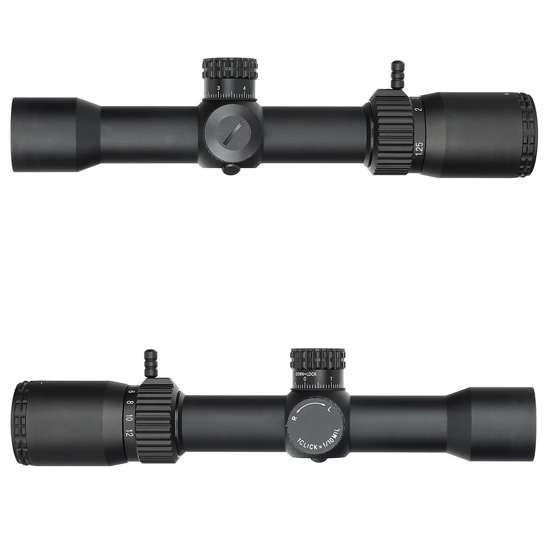 ohhunt® 1.25-12X32 IR 30MM SFP Red Illuminator Glass Etched Reticle Tactical Scope