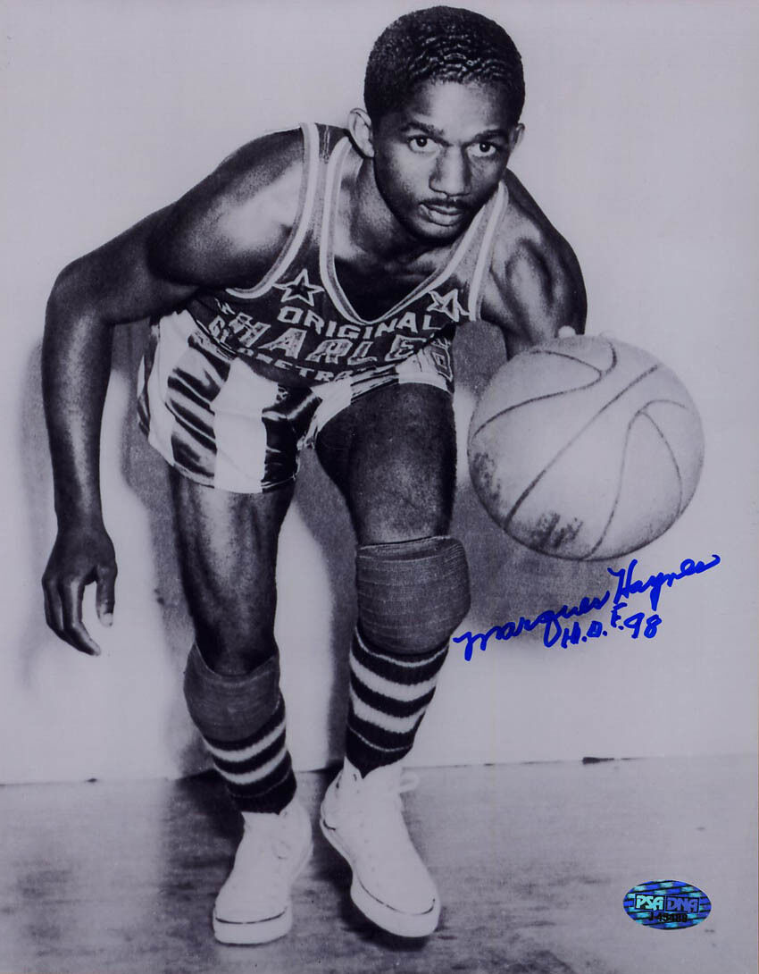 Marques Haynes SIGNED 8x10 Photo Poster painting HOF 98 Harlem Globetrotters PSA/DNA AUTOGRAPHED