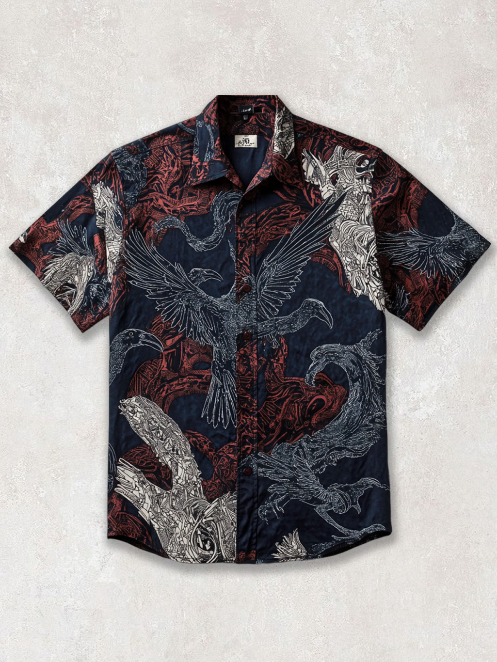 Men's Viking Raven Retro Celtic Summer Shirt