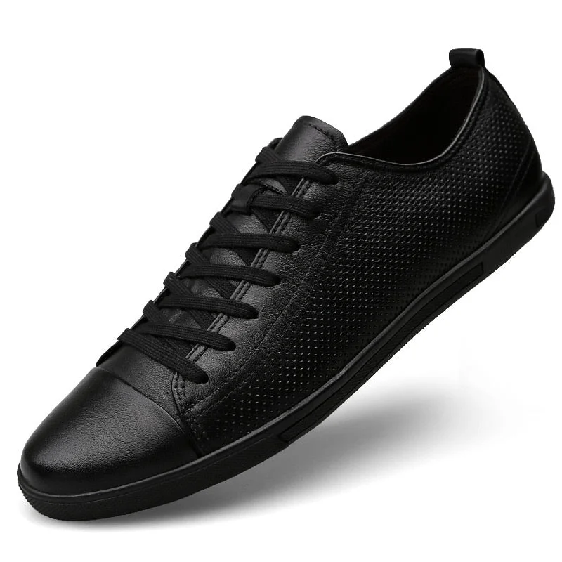 big size 47 Men Shoes Genuine Leather Breathable Male Loafers Man Driving Casual Shoes lace up Soft Footwear Male Krasovki shoes