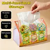 DIY Diamond Art Tissue Box Holder Best Grandma Ever PULeather Diamond Art Desktop Organizer Resin Rhinestone Storage Organizers Gem Art Home Office Decor Craft Gift for Women