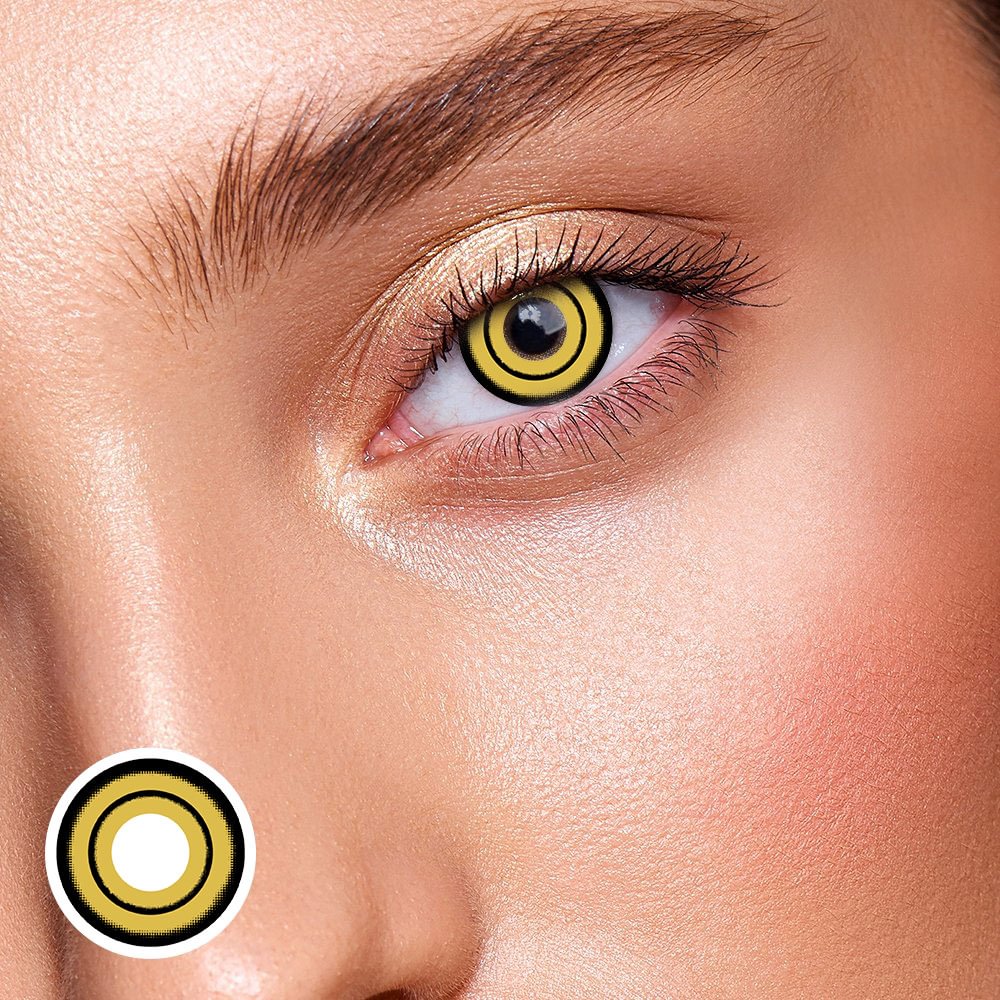 MAKIMA Yellow Prescription (12 months) Cosplay Contacts