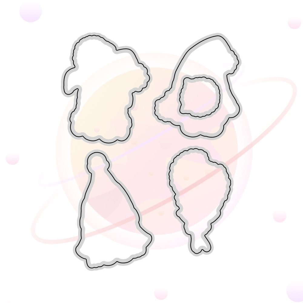 New Flower Dwarf Metal Cutting Dies and Clear Stamp Template for DIY Scrapbooking Photo Album Craft Paper Card Making Decorative
