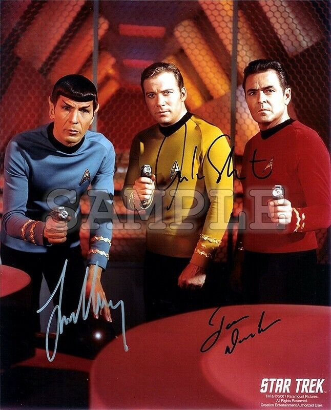 Star Trek Cast Signed 8x10 Photo Poster painting RP -  Shipping!!