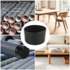 5PCs Rubber End Caps Round Bolt Covers Caps Bolt Cap for Bolt 60-63mm (Black)
