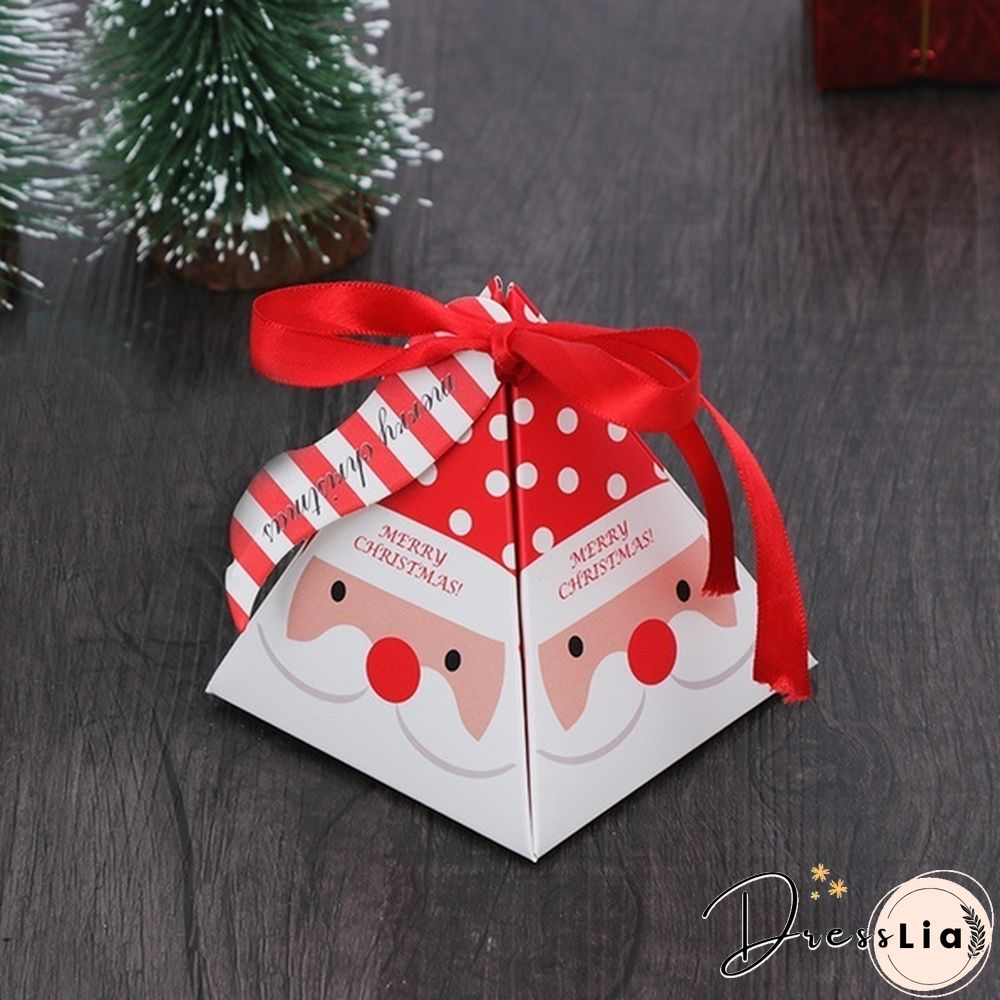 5/10PCS New Kids Favors Gift Package Creative Christmas Decoration Paper Carrier Candy Box Xmas Bags