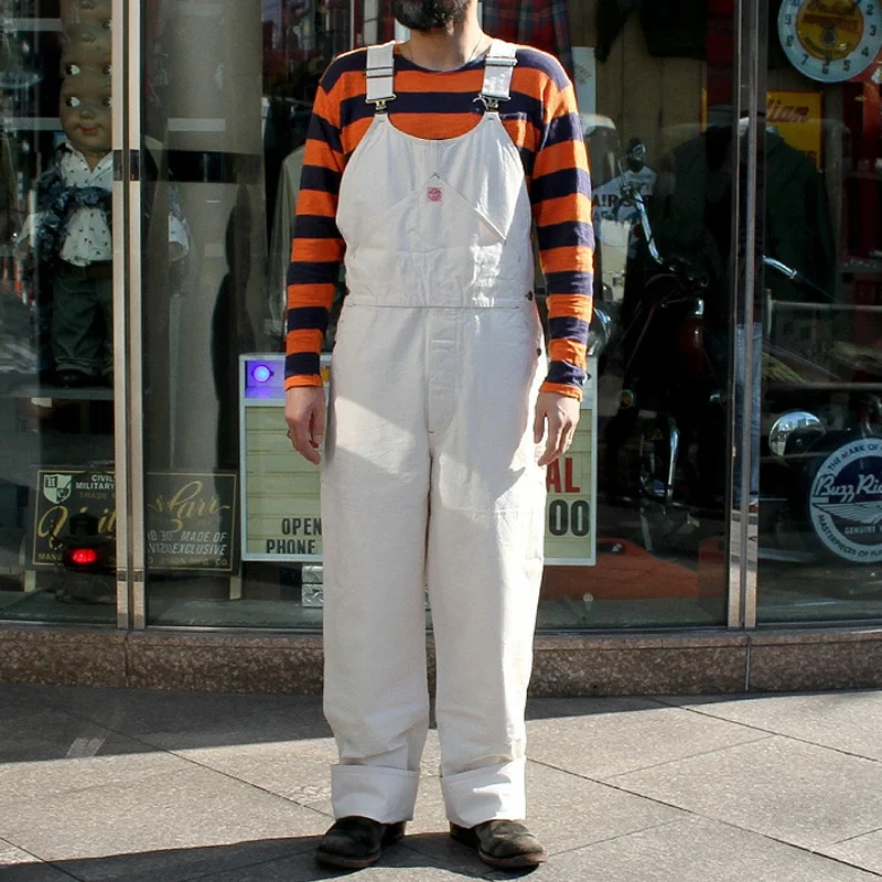 White Boat Sail Drill Overalls
