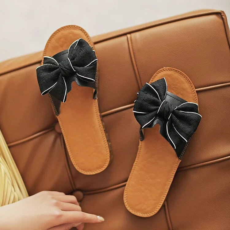 Summer Stylish Casual Leather Comfort Slide Shoes