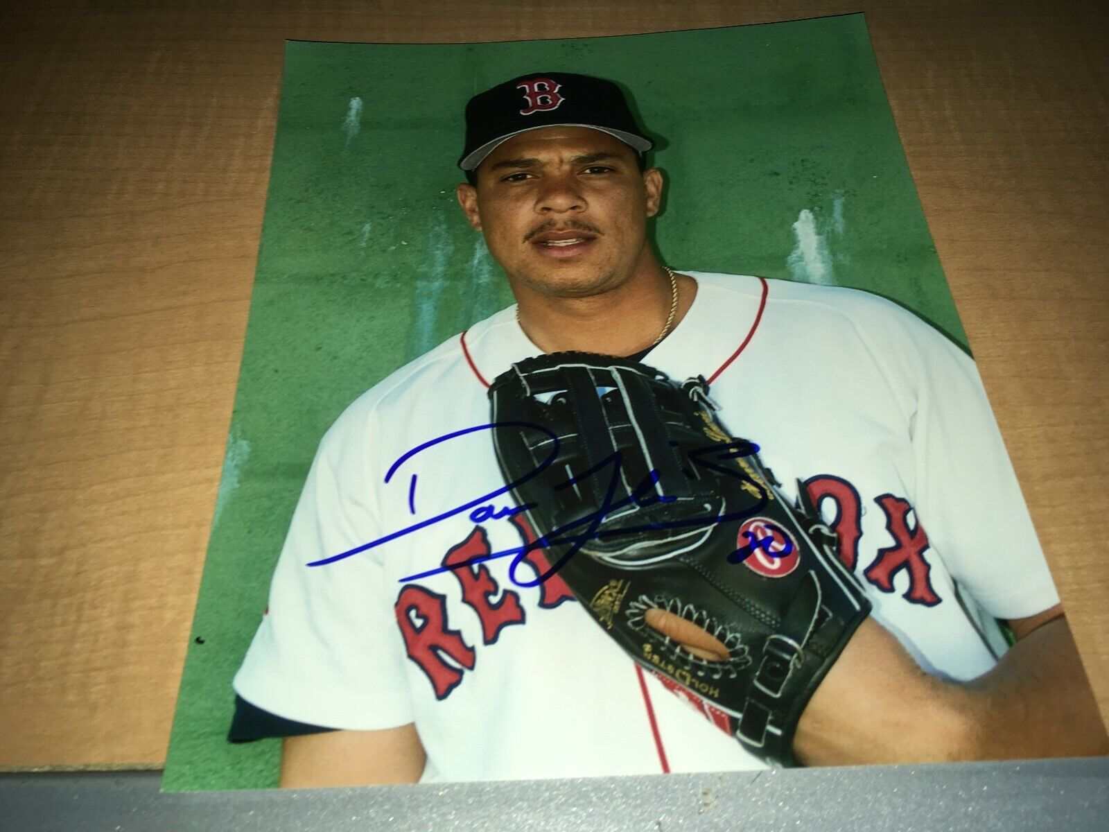 Darren Lewis Boston Red Sox Signed 8x10 Photo Poster painting W/Our COA