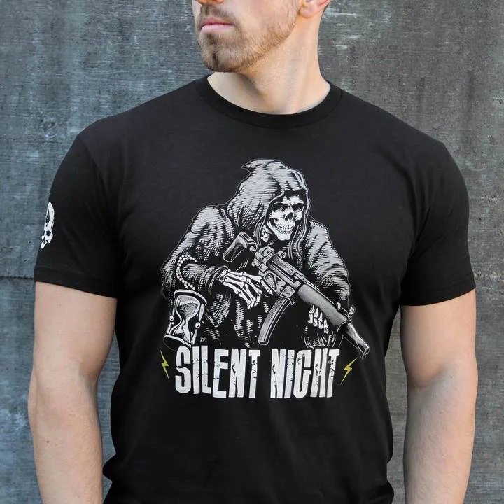 MEN'S CASUAL SILENT NIGHT T-SHIRT