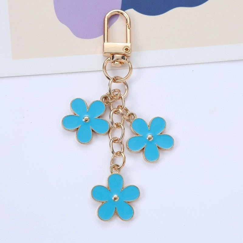 Sweet Flower Alloy Unisex Keychain