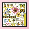 Spring-14CT Stamped Cross Stitch Kit(26x26cm)