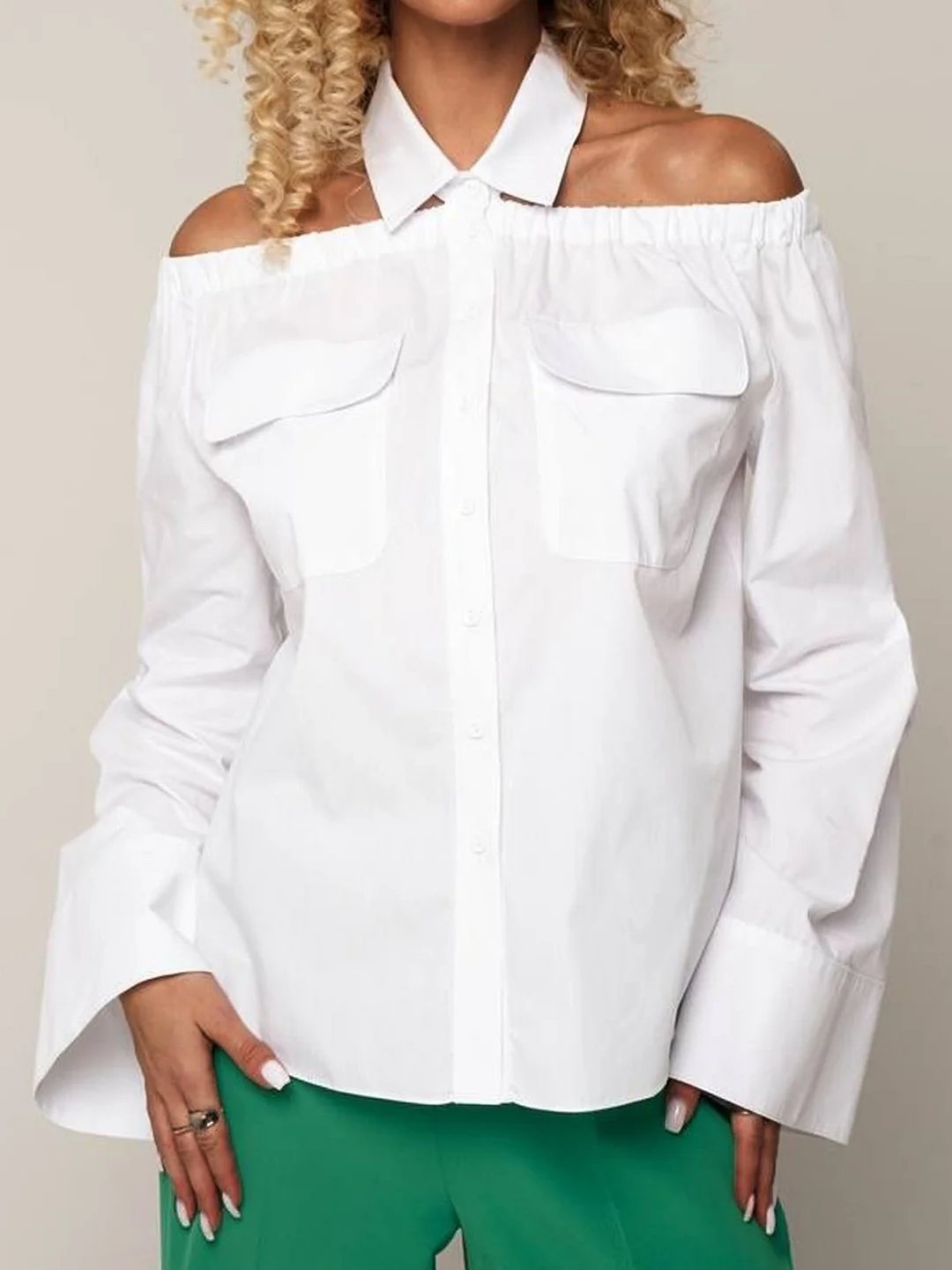 Casual Loose Boat Neck Blouse