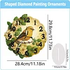 Acrylic Special Shape Flower Bird Diamond Painting Art Clock Ornaments Kit