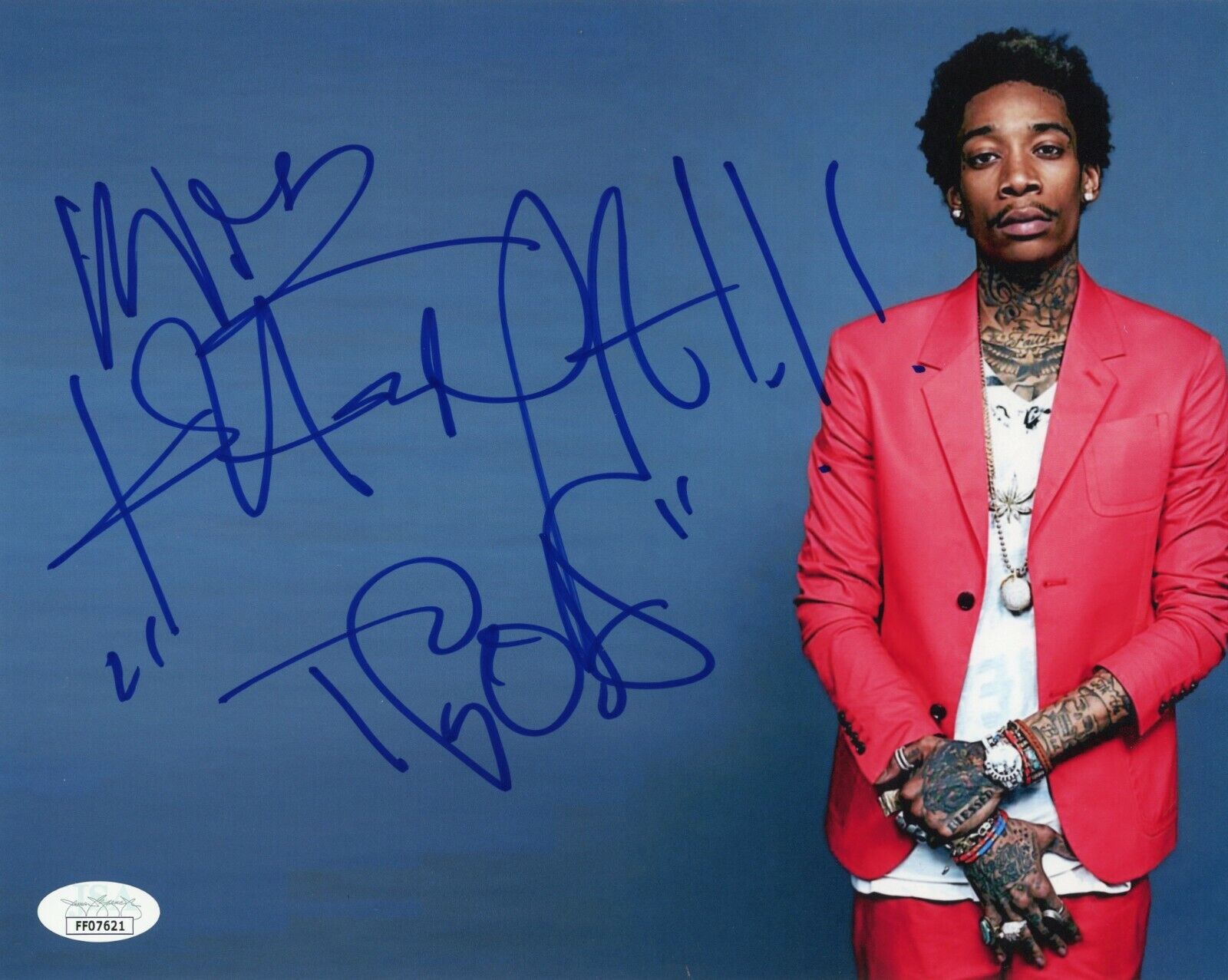 WIZ KHALIFA Authentic Hand-Signed ~RAPPER BLACK AND YELLOW~ 8x10 Photo Poster painting (JSA COA)