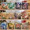 12pcs Garden Goblin Diamond Art Greeting Cards DIY 12 Pack with Envelopes