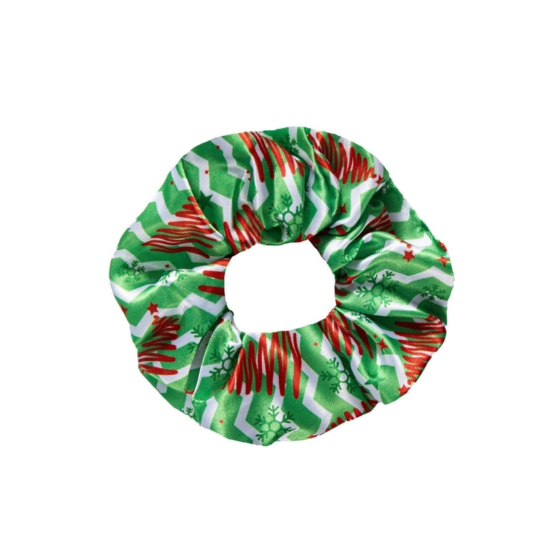 Christmas Minimalist Women’s Christmas Hat Christmas Tree Flakes Hair Tie