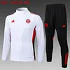 2025/2026 Bayern White Long Zipped Jacket Football Shirt 1:1 Thai Quality