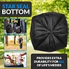 210L / 55Gallon | 50 Micron Industrial-grade Ultra-thick Trash Bags | Made in the USA | Heavy Duty | Bulk | Great Value | Black Multi-Purpose Trash Bags