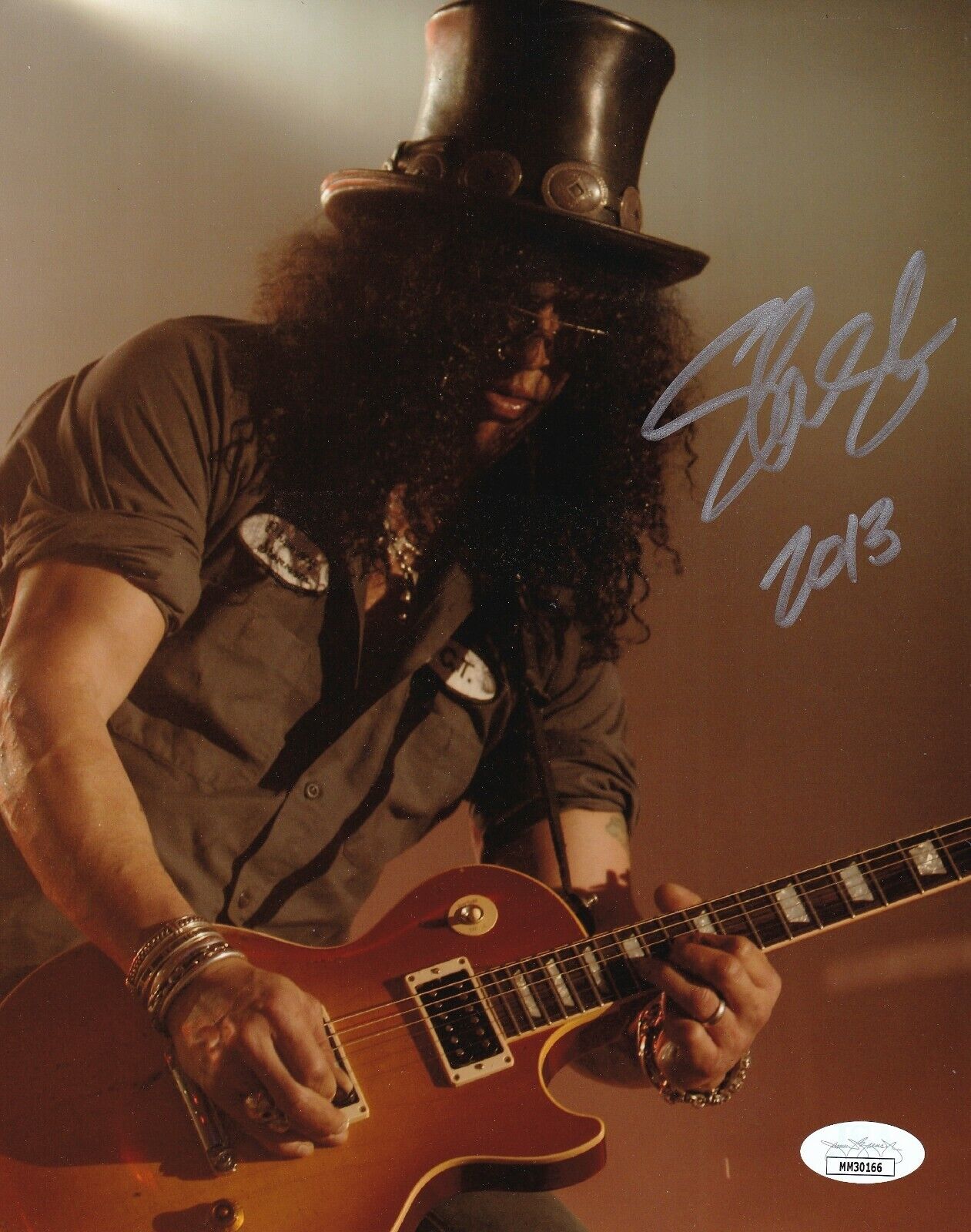 SLASH of Guns N' Roses REAL hand SIGNED Photo Poster painting #2 JSA COA Autographed Guitarist