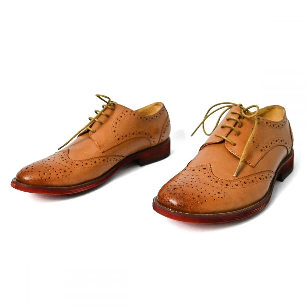 Brown Oxford Shoes Handmade Shoes Casual Shoes For Women Nicepairs