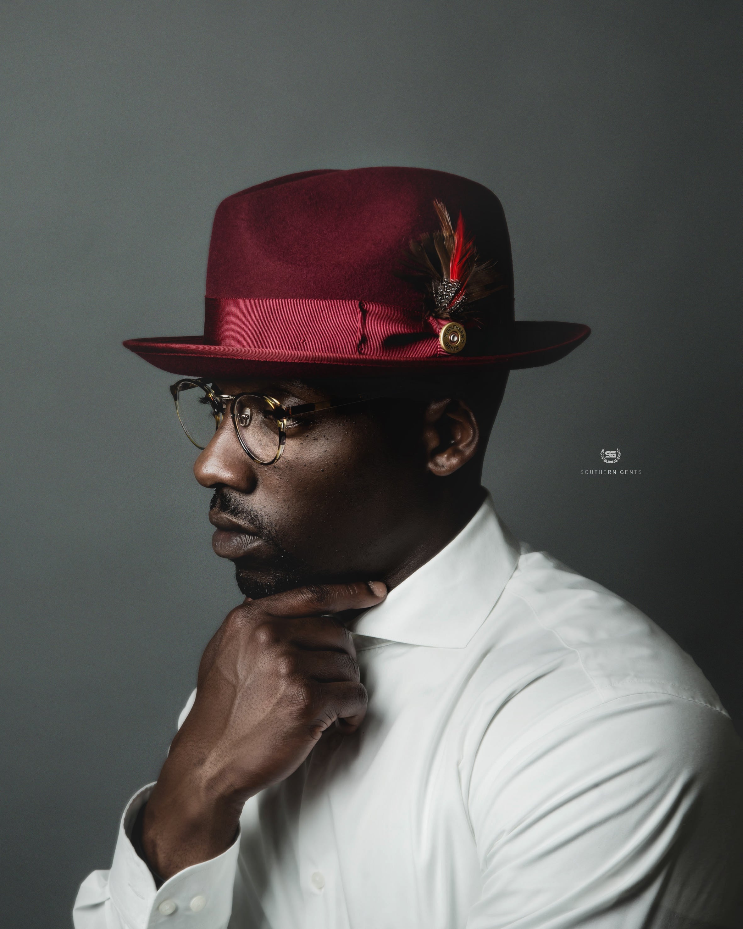 Miller Ranch-SG Trilby Fedora &ndash; Burgundy