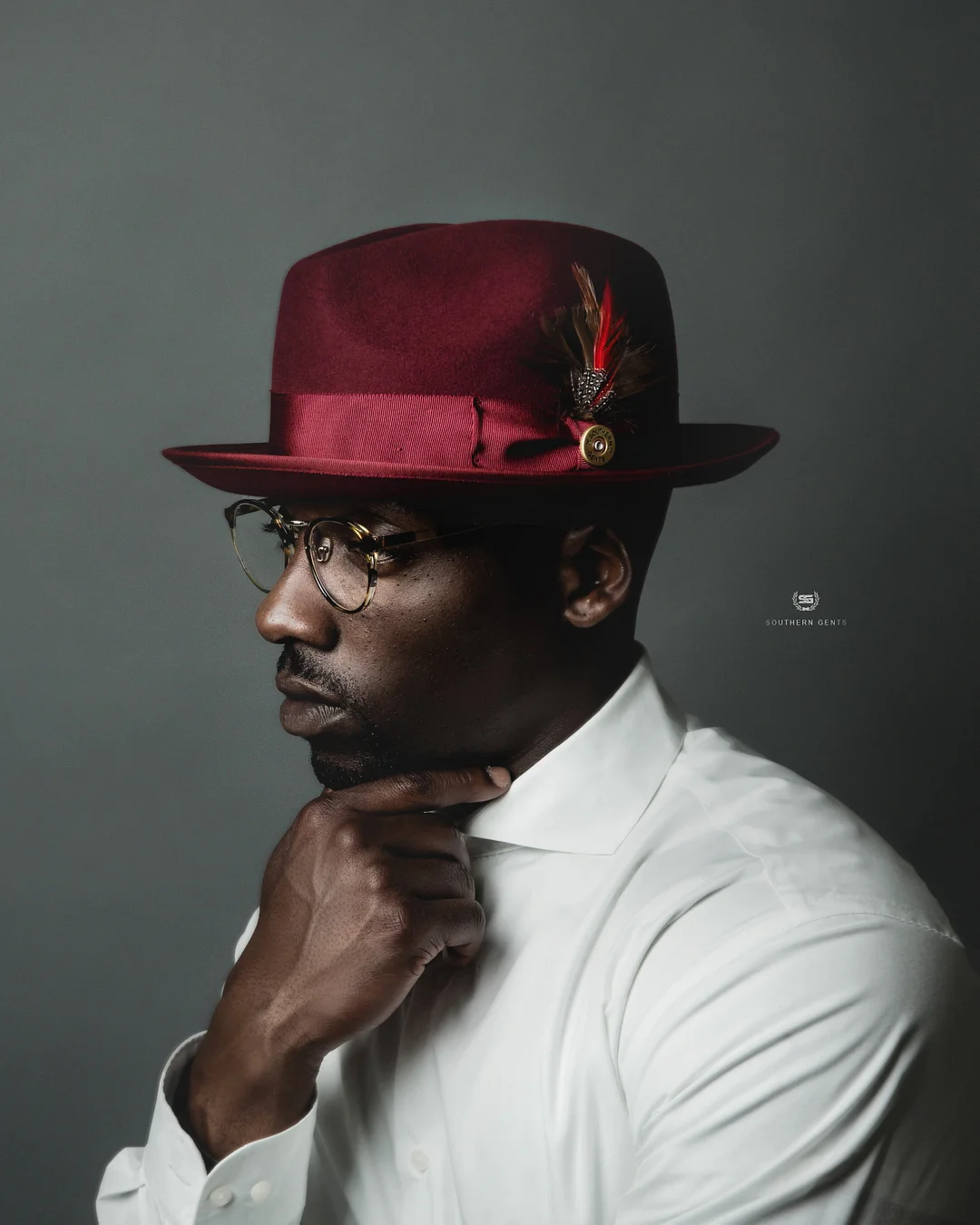 Miller Ranch-SG Trilby Fedora &ndash; Burgundy