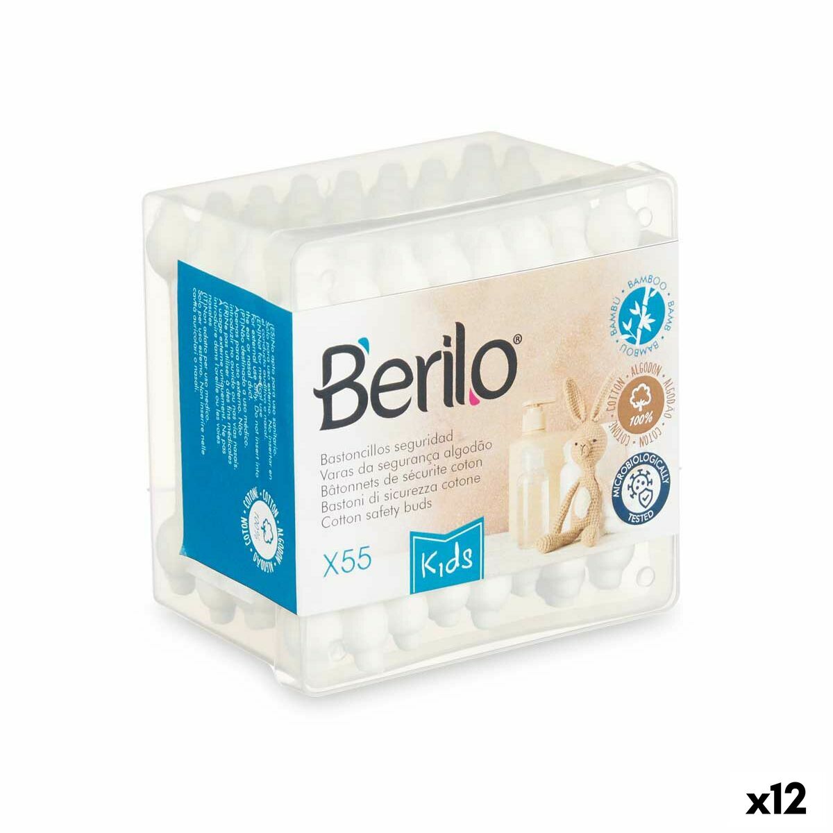 Cotton Buds Berilo Kids (12 Units)