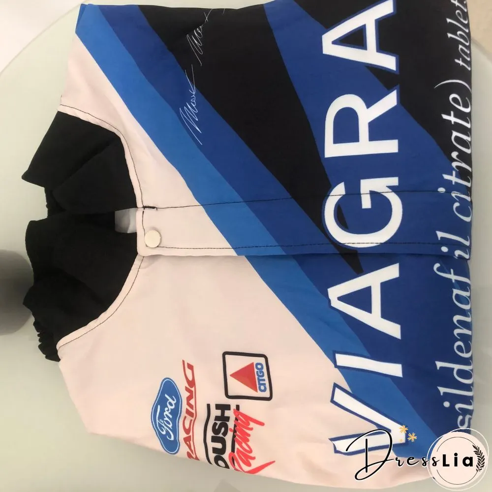 Blue Jacket Wife Bomber Jacket Women Casual Printed Jacket Colorblock Jacket Spring Sport Style Woman Jacket Chaqueta Mujer