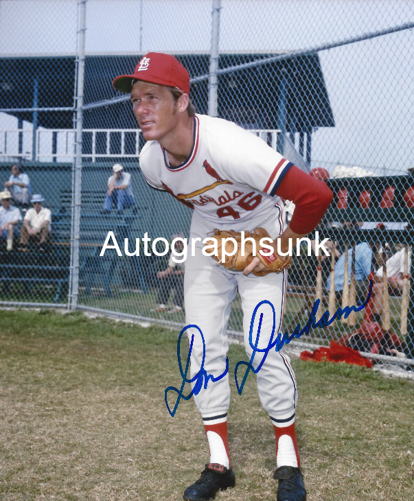 Don Durham autographed 8x10 St. Louis Cardinals #2  Shipping