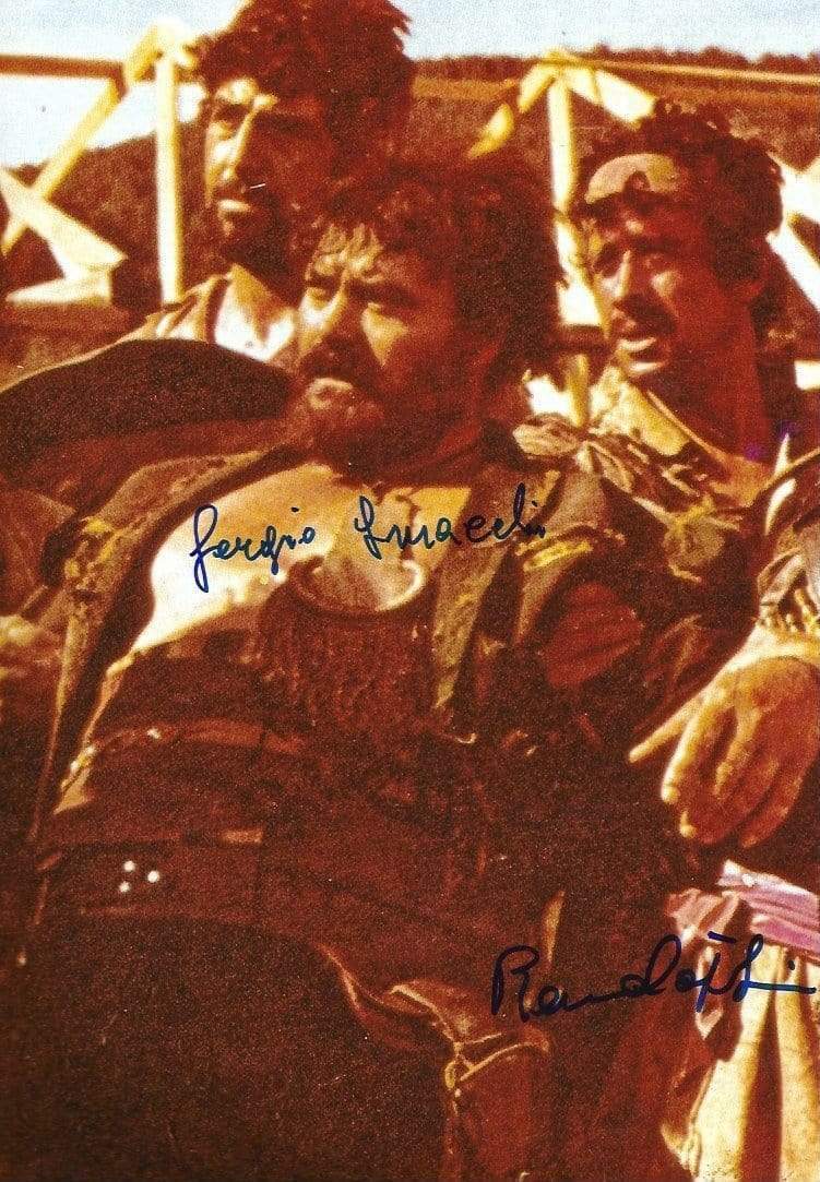 ACTORS Remo Capitani (+) & Sergio Smacchi autographs, IP signed Photo Poster painting